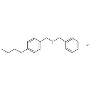 Benzyl[(4-propoxyphenyl)methyl]amine hydrochloride结构式