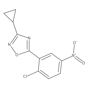 5-(2-Chloro-5-nitrophenyl)-3-cyclopropyl-1,2,4-oxadiazole Structure