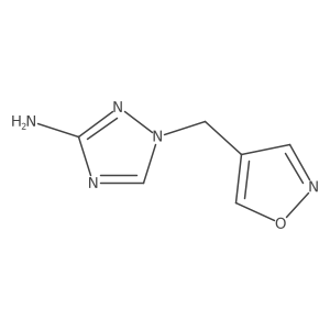 1-[(1,2-oxazol-4-yl)methyl]-1H-1,2,4-triazol-3-amine结构式
