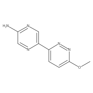 5-(6-Methoxy-3-pyridazinyl)-2-pyrazinamine结构式