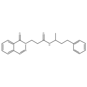3-(4-oxo-1,2,3-benzotriazin-3(4H)-yl)-N-(4-phenylbutan-2-yl)propanamide Structure
