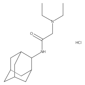 N-(adamantan-2-yl)-2-(diethylamino)acetamide hydrochloride结构式