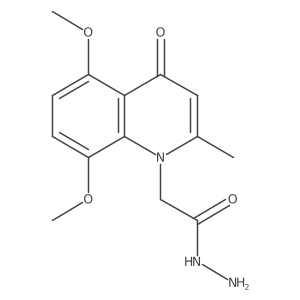 2-(5,8-Dimethoxy-2-methyl-4-oxoquinolin-1(4H)-yl)acetohydrazide结构式