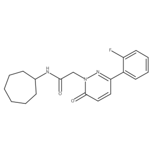 N-cycloheptyl-2-[3-(2-fluorophenyl)-6-oxo-1(6H)-pyridazinyl]acetamide Structure