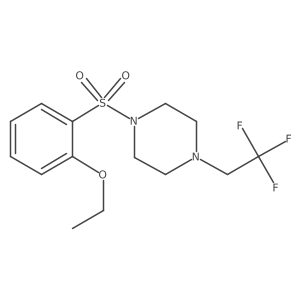1-((2-Ethoxyphenyl)sulfonyl)-4-(2,2,2-trifluoroethyl)piperazine Structure