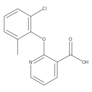 2-(2-Chloro-6-methylphenoxy)nicotinic acid结构式