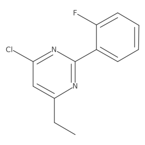 4-Chloro-6-ethyl-2-(2-fluorophenyl)pyrimidine结构式