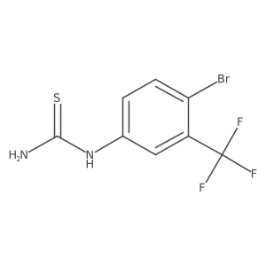 1-(4-Bromo-3-(trifluoromethyl)phenyl)thiourea结构式