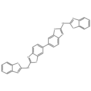 [6,6'-Bibenzothiazole]-2,2'-diamine, N,N'-bis(2-benzothiazolyl)- Structure