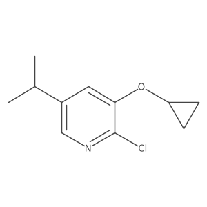 2-Chloro-3-cyclopropoxy-5-isopropylpyridine Structure