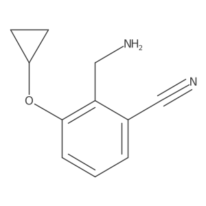 2-(Aminomethyl)-3-cyclopropoxybenzonitrile Structure