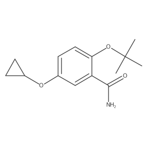 2-Tert-butoxy-5-cyclopropoxybenzamide结构式