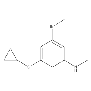 5-Cyclopropoxy-N1,N3-dimethylcyclohexa-1,5-diene-1,3-diamine结构式