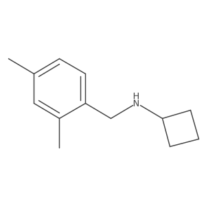 N-[(2,4-dimethylphenyl)methyl]cyclobutanamine Structure