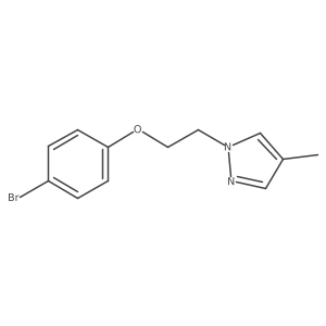 1-[2-(4-Bromophenoxy)ethyl]-4-methyl-1H-pyrazole结构式