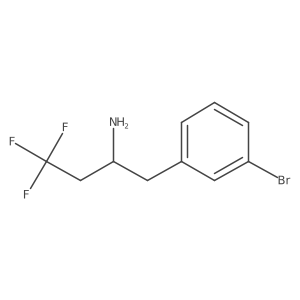 1-(3-Bromophenyl)-4,4,4-trifluorobutan-2-amine结构式