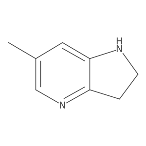 6-Methyl-1H,2H,3H-pyrrolo[3,2-B]pyridine Structure