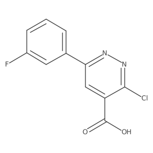 3-Chloro-6-(3-fluorophenyl)pyridazine-4-carboxylic acid Structure