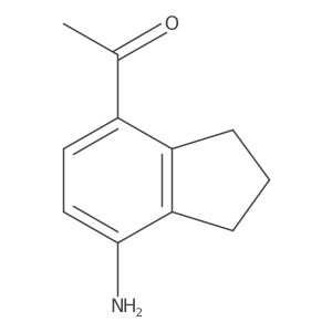 1-(7-amino-2,3-dihydro-1H-inden-4-yl)ethanone Structure