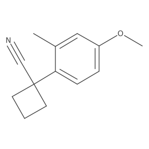 1-(4-Methoxy-2-methylphenyl)cyclobutane-1-carbonitrile Structure