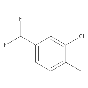 2-Chloro-4-(difluoromethyl)toluene结构式