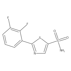 2-(2,3-Difluorophenyl)thiazole-5-sulfonamide结构式