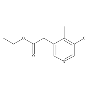 Ethyl 2-(5-chloro-4-methylpyridin-3-YL)acetate Structure