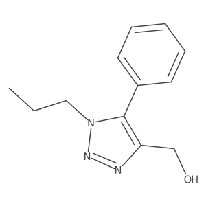 (5-phenyl-1-propyl-1H-1,2,3-triazol-4-yl)methanol结构式