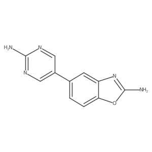 5-(2-Amino-5-pyrimidinyl)-2-benzoxazolamine结构式