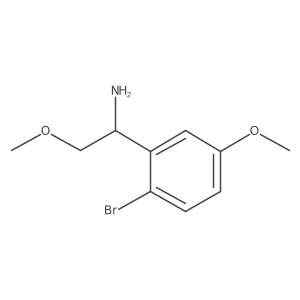 (R)-1-(2-Bromo-5-methoxyphenyl)-2-methoxyethan-1-amine结构式