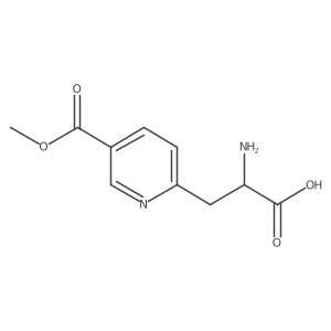 2-Amino-3-[5-(methoxycarbonyl)pyridin-2-yl]propanoic acid结构式