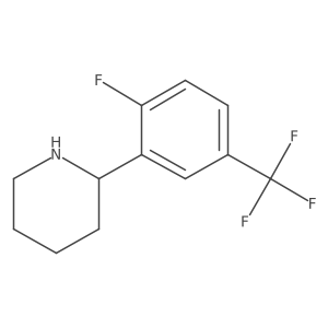 2-[2-Fluoro-5-(trifluoromethyl)phenyl]piperidine Structure
