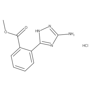 methyl 2-(5-amino-1H-1,2,4-triazol-3-yl)benzoate hydrochloride结构式