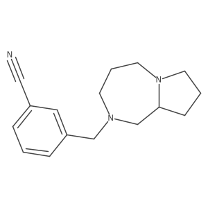3-((hexahydro-1H-pyrrolo[1,2-a][1,4]diazepin-2(3H)-yl)methyl)benzonitrile Structure