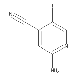 2-Amino-5-iodoisonicotinonitrile Structure