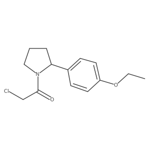 2-Chloro-1-[2-(4-ethoxyphenyl)pyrrolidin-1-yl]ethan-1-one Structure