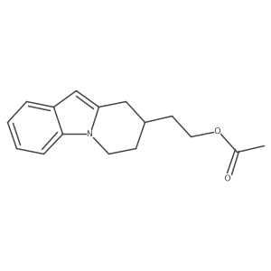 Pyrido[1,2-a]indole-8-ethanol, 6,7,8,9-tetrahydro-, 8-acetate Structure