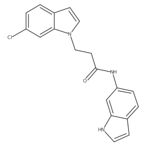 3-(6-chloro-1H-indol-1-yl)-N-(1H-indol-6-yl)propanamide Structure