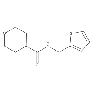 N-(thiophen-2-ylmethyl)tetrahydro-2H-pyran-4-carboxamide Structure