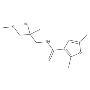 N-(2-hydroxy-3-methoxy-2-methylpropyl)-2,5-dimethylfuran-3-carboxamide Structure