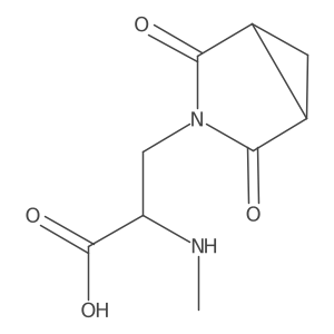 3-{2,4-Dioxo-3-azabicyclo[3.1.0]hexan-3-yl}-2-(methylamino)propanoic acid结构式