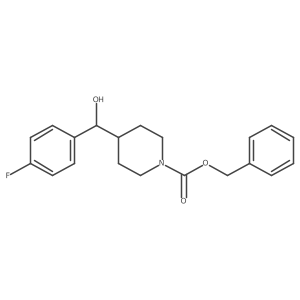 Benzyl 4-[(4-fluorophenyl)(hydroxy)methyl]piperidine-1-carboxylate Structure