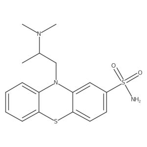 10-[2-(Dimethylamino)propyl]-10H-phenothiazine-2-sulfonamide Structure