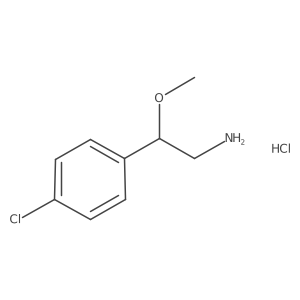 2-(4-Chlorophenyl)-2-methoxyethan-1-amine hydrochloride结构式