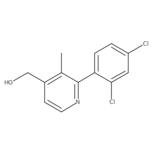 2-(2,4-Dichlorophenyl)-3-methylpyridine-4-methanol Structure