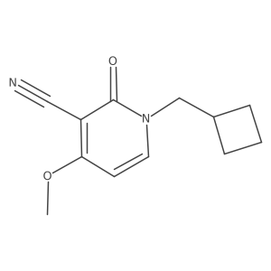 1-(Cyclobutylmethyl)-4-methoxy-2-oxopyridine-3-carbonitrile结构式