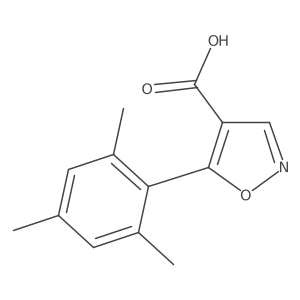 5-(2,4,6-Trimethylphenyl)-1,2-oxazole-4-carboxylic acid Structure