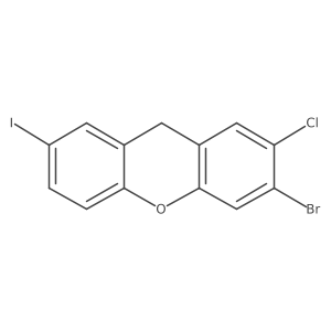 3-bromo-2-chloro-7-iodo-9H-xanthene Structure