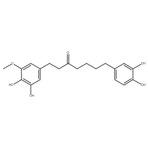 1-(3,4-Dihydroxy-5-methoxyphenyl)-7-(3,4-dihydroxyphenyl)-3-heptanone Structure