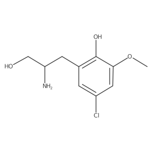 2-(2-Amino-3-hydroxypropyl)-4-chloro-6-methoxyphenol Structure